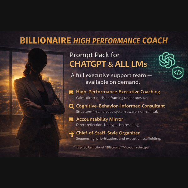 Billionaire High Performance Coach OS hero visual