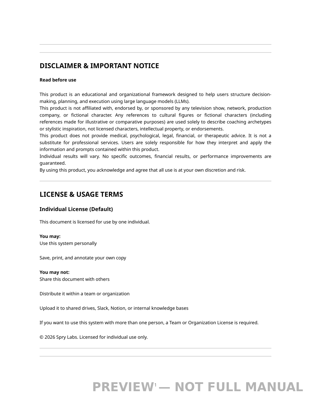 Manual preview page 1